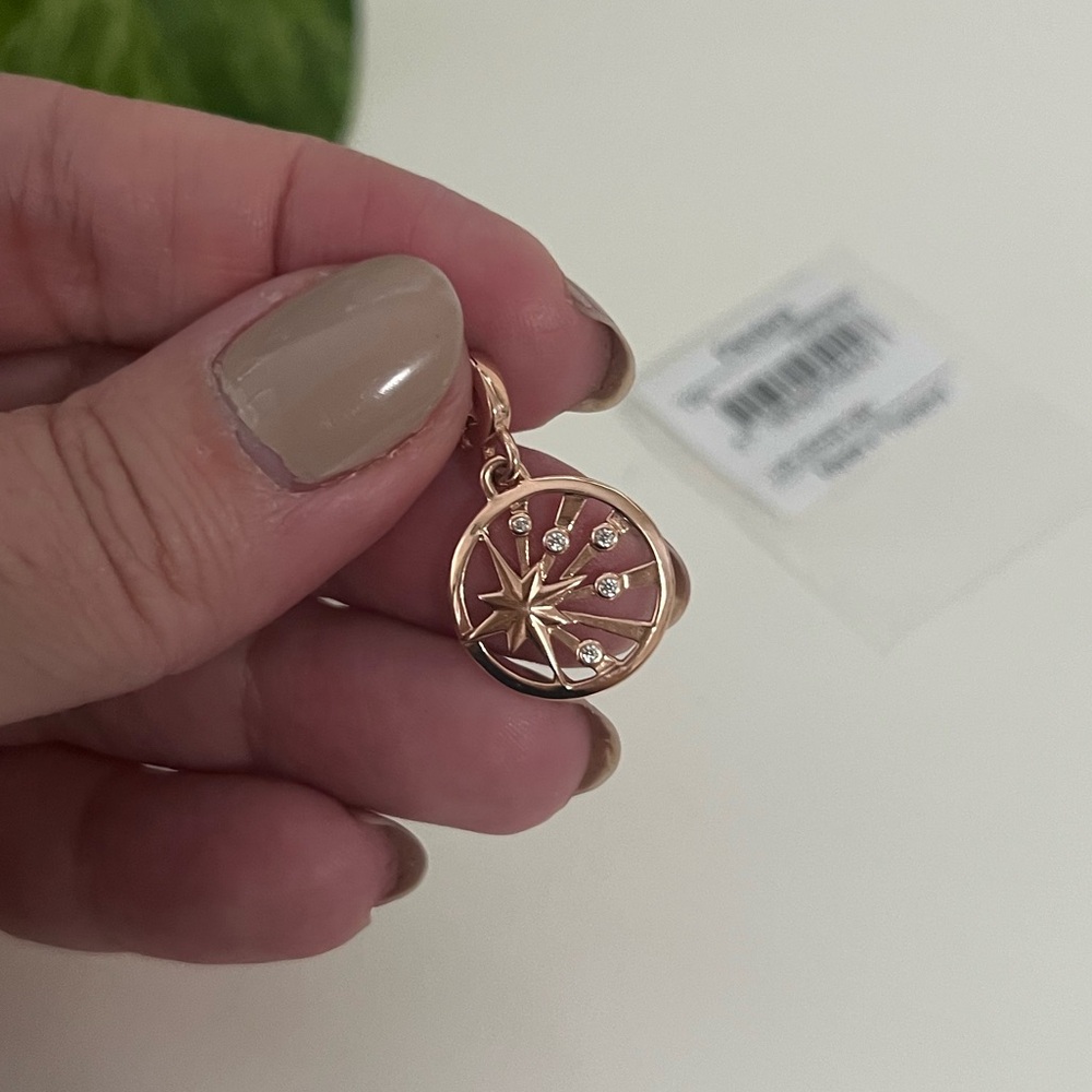 NWT Pandora ME Rose Gold Rays of Life Medallion Charm